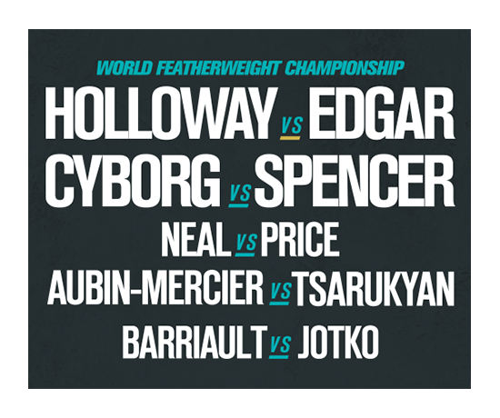 Catch Every Moment of UFC 240